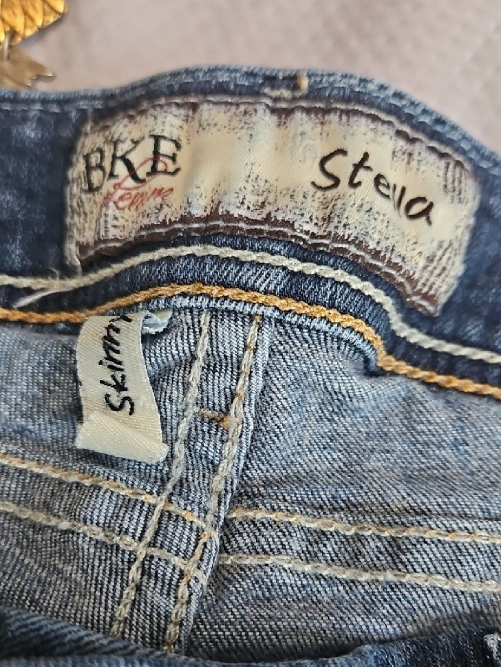 BKE Stella Skinny Jeans - Dark Blue Wash 29R - Picture 2 of 16